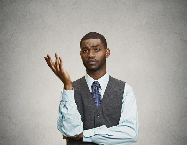 Hombre despistado, arrogante, ofendido — Foto de Stock