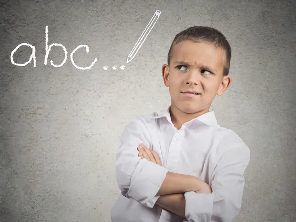 Unhappy young student, boy — Stock Photo, Image