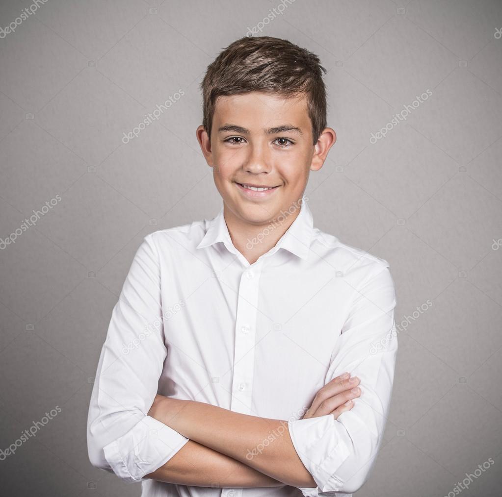 Happy confident young man, teenager