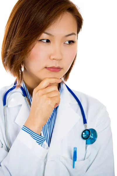 Přátelské jistý ženský lékař — Stock fotografie