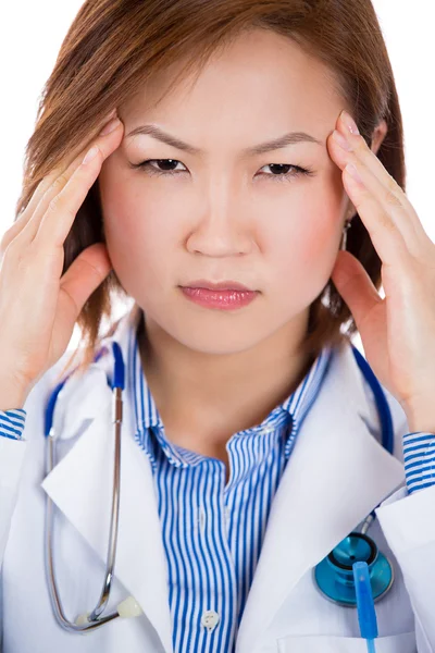 Estudante de medicina estressada — Fotografia de Stock