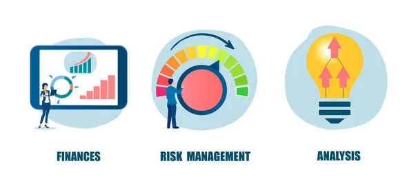 Financial Risk Management New Business Ideas Concept — Image vectorielle