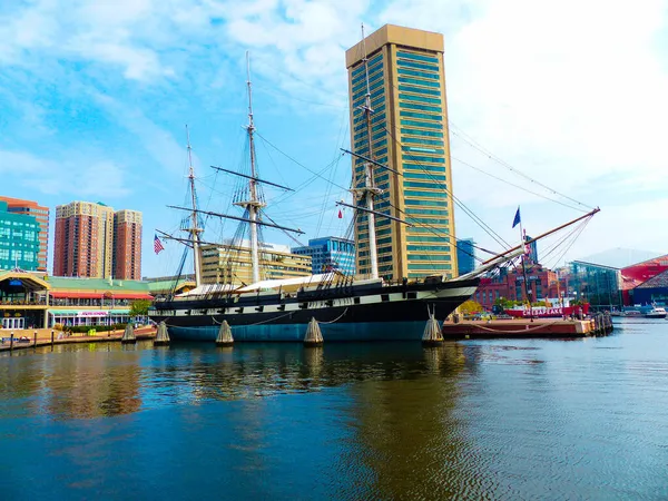 Stary Statek Porcie Baltimore Maryland Usa — Zdjęcie stockowe