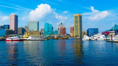 Baltimore Limanı 'ndaki eski gemi - Maryland - ABD