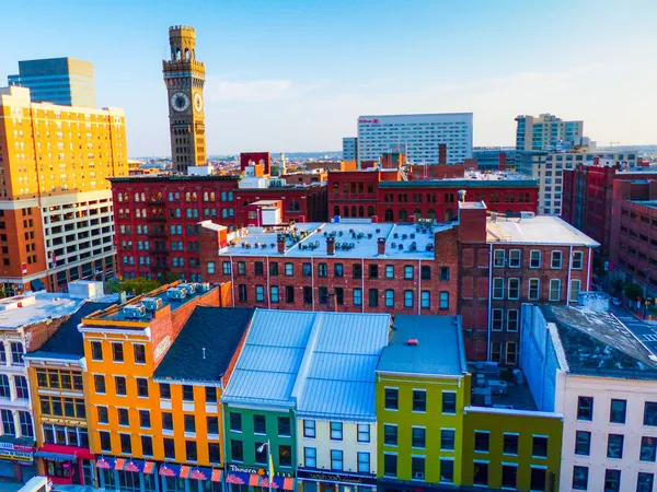 Una Vista Del Paisaje Urbano Del Centro Baltimore Maryland Estados —  Fotos de Stock