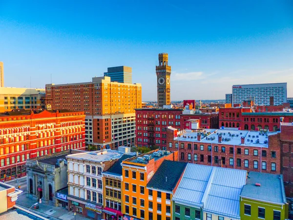 Una Vista Del Paisaje Urbano Del Centro Baltimore Maryland Estados —  Fotos de Stock