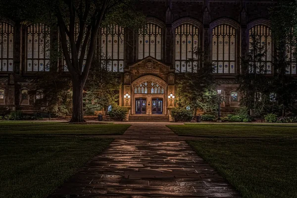Πόρτες Και Βιτρό Νομική Σχολή Quadrangle Ann Arbor Michigan Usa Φωτογραφία Αρχείου