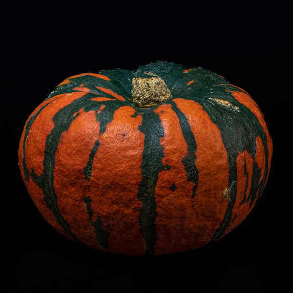 Fresh Pumpkin Isolated Black Background — Stock Photo, Image