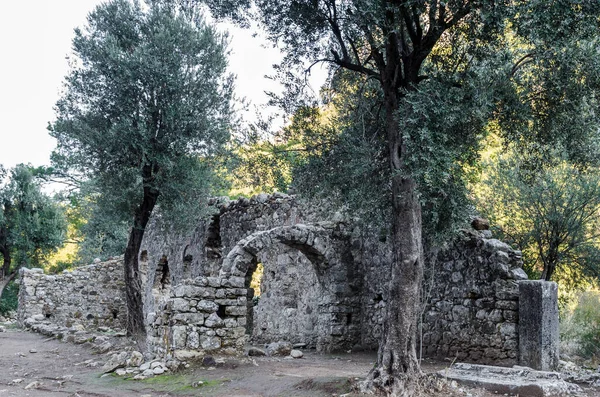 Ruins Buildings Ancient City Olympos Olympus Cirali Beach Antalya Region — Stock Photo, Image