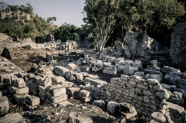 Ruins Ancient City Olympos Olympus Cirali Beach Antalya Region Turkey — Stock Photo, Image