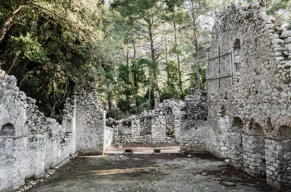 Ruins Ancient City Olympos Olympus Cirali Beach Antalya Region Turkey — Stock Photo, Image