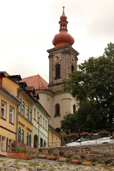 Square Church Town Beov — Stockfoto