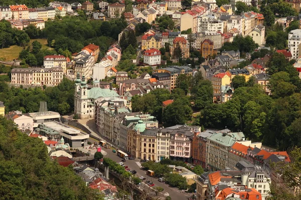 View Spa Town Karlovy Vary — Stockfoto