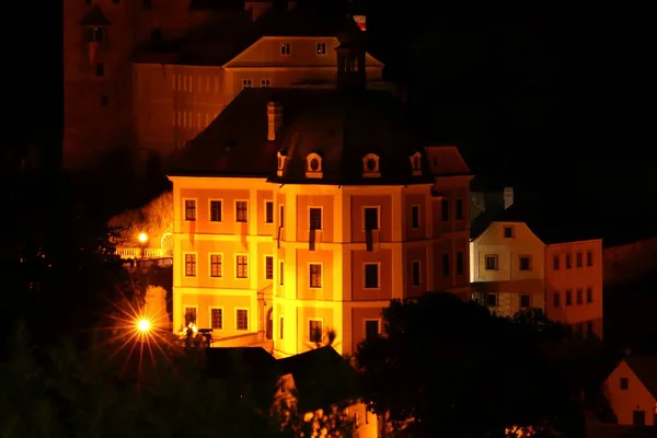 Beov State Castle Illuminated Lights Night Dark — Photo