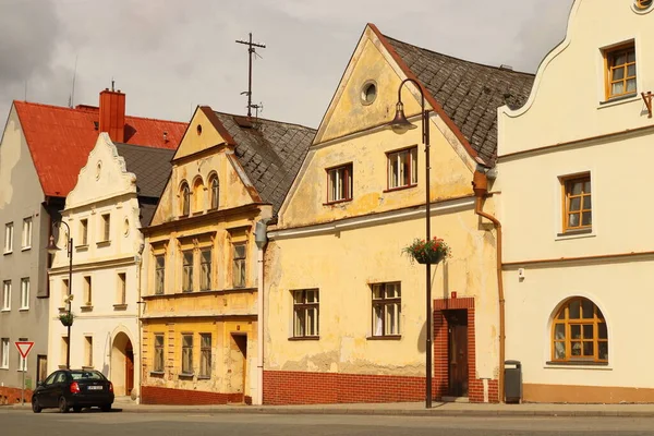 Klassiska Gamla Hus Tjeckisk — Stockfoto