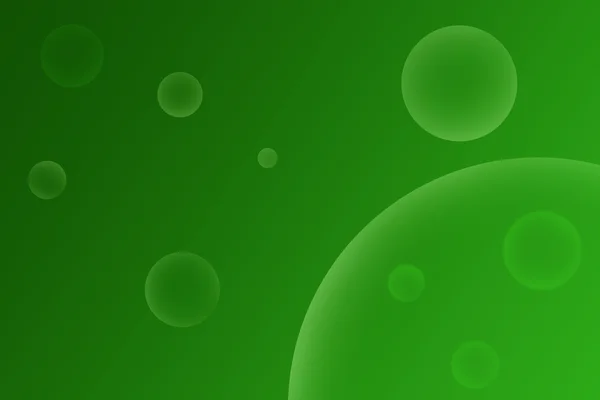 Fondo verde con burbujas — Foto de Stock