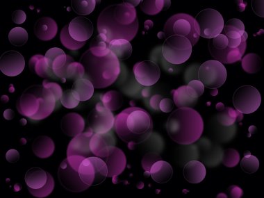 Mor bokeh etkisi