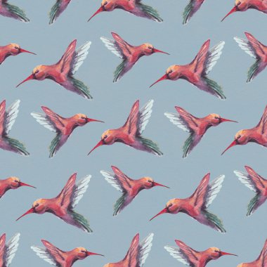 suluboya kuşlar desen