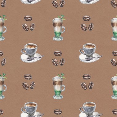 suluboya kahve desen