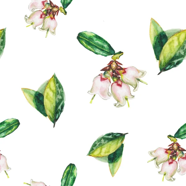 Watercolor flowers pattern — Stock Photo, Image