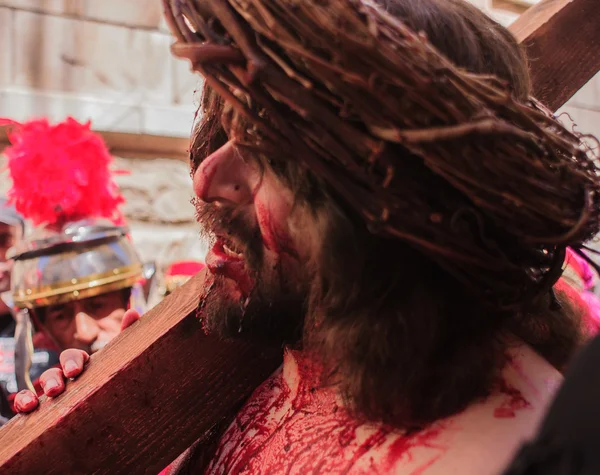 Via Dolorosa on Good Friday — Stock Photo, Image