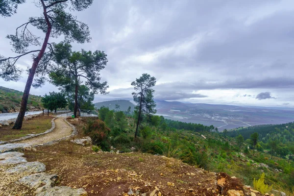 Gilboa Israel Diciembre 2021 Vista Del Punto Observación Hido Cresta — Foto de Stock