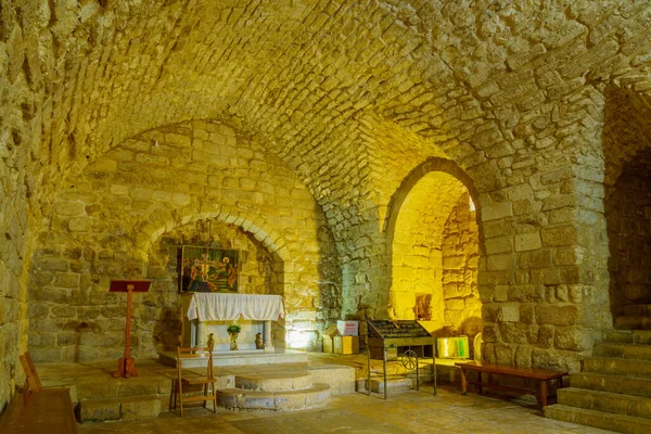 Nazareth Israele Dicembre 2021 Interno Della Sinagoga Nazareth Israele — Foto Stock