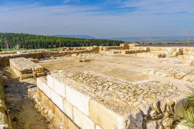 Tel Megiddo Ulusal Parkı, Kuzey İsrail 'deki antik arkeolojik kalıntıların ve manzaranın manzarası