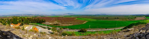 Мбаппе Вид Ландшафт Местности Изреэль Vvvvs Сельская Местность Вид Мегиддо — стоковое фото