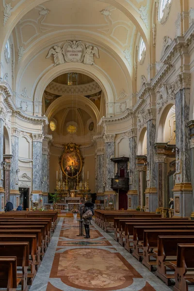 Turin Italy February 2022 Interior Chiesa Della Santissima Annunziata Church — Stockfoto
