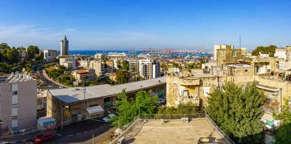 Haifa Israel Mayo 2022 Vista Panorámica Del Centro Ciudad Puerto — Foto de Stock