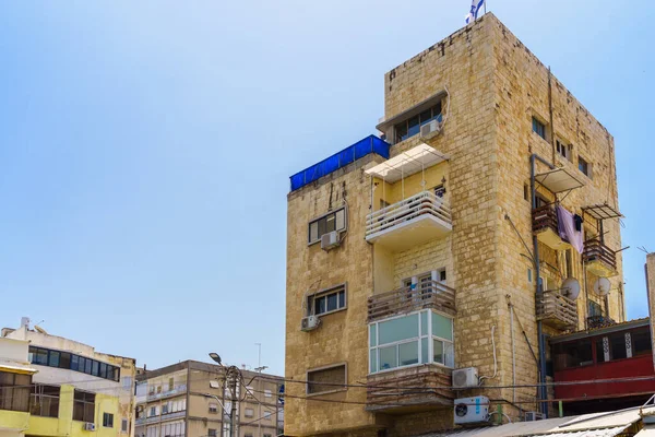 Haïfa Israël Mai 2022 Vue Des Vieux Bâtiments Dans Quartier — Photo