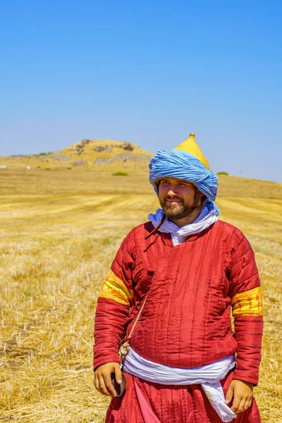 Lavi Israel July 2022 Reenactment 1187 Battle Horns Hattin Ayyubid — ストック写真