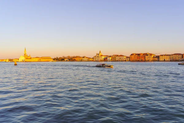 Sunset View Giudecca Island Various Monuments Venice Veneto Northern Italy —  Fotos de Stock