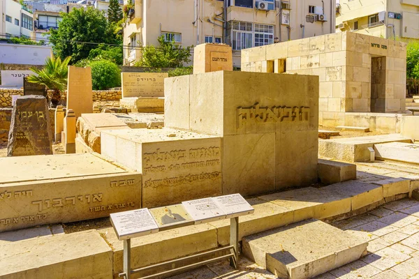 Tel Aviv Israel May 2022 View Historic Trumpeldor Cemetery Tombstones — Foto Stock