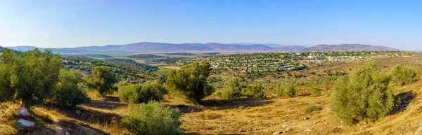 Panorama Landscape Countryside Netofa Valley Western Lower Galilee Tzipori Northern Images De Stock Libres De Droits