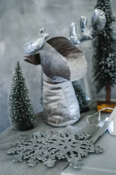 Figura Del Cervo Molle Capodanno Primo Piano — Foto Stock