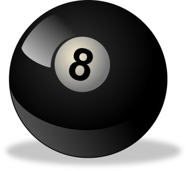 siyah bilardo topu sayı 8
