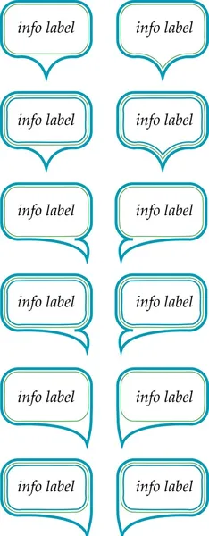 Information labels Stock Illustration