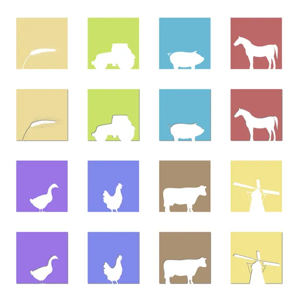 Logotipos y símbolos agrícolas Ilustraciones De Stock Sin Royalties Gratis