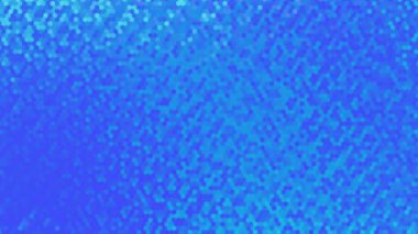 Altıgen şekilli sıvı dalgalarda mavi neon arkaplan. Döngüsel arkaplan ve doku.