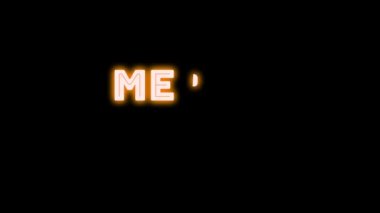 Kırmızı parlak neon renkli Henddraw işlemiyle mutlu Noeller. Noel, kutlama ve hafta sonu animasyonu diliyorum..