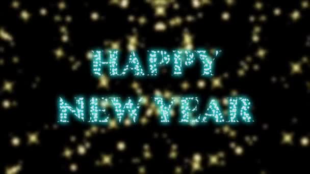 Firework Welcome 2022 Word Isolated Green Screen Concept Greeting Celebrating — Stock Video