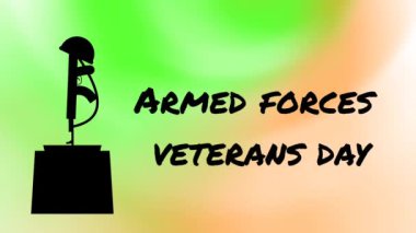 Silahlı kuvvetler geçmişi Hindistan bayrağı renginde. Gaziler Günü için silah ve kapak geçmişi.