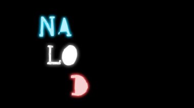 Ulusal Sadakat Günü 'nün 1 Mayıs' ında siyah arka planda parlayan Ulusal bayrak renginde Hendwriting.