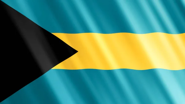 National Flag Bahamas Smooth Fabric Textured — Photo