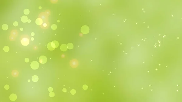 Green Bright Blur Background Circles Particles Footage Clip — ストック写真