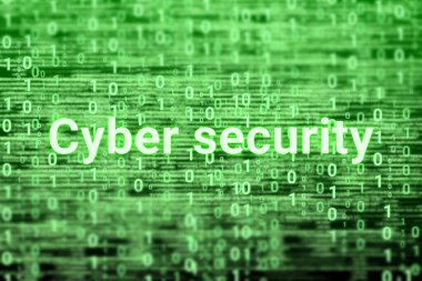 cyber security digital technology bright background with computer code. futuristic background illustration image.