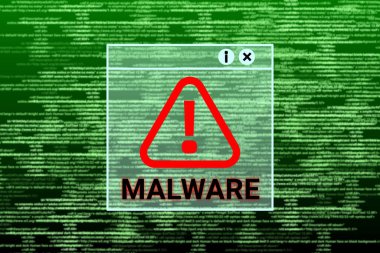 cyber crime, online hacking, warning and fraud background with blur digital code and cyber crime word.