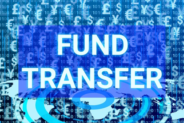 world wide fund transfer digital background with world map. concept for world trade, business and currency demand.